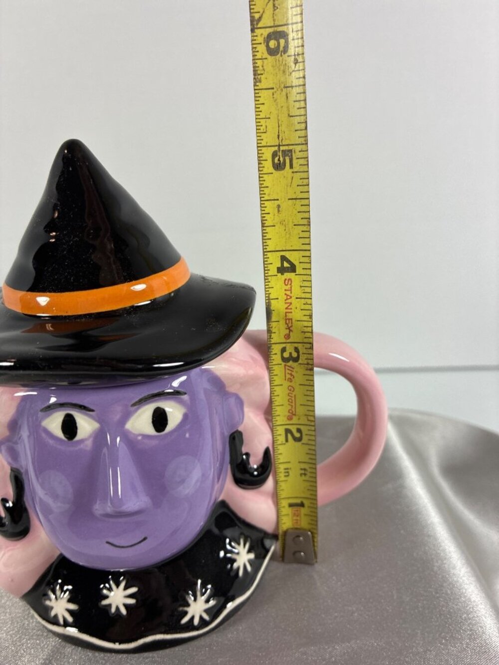 Hyde & EEK! Witch Lidded Mug Tea Cup Halloween Purple Face Hat Target New NOS - Picture 14 of 16